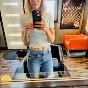 MOTHER High Waisted Looker Ankle Jean